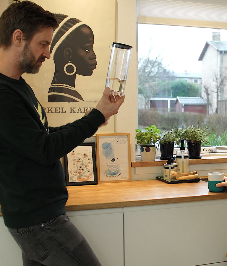 Dan og Stine fikk installert et kalkfilter for å få kalkfritt vann