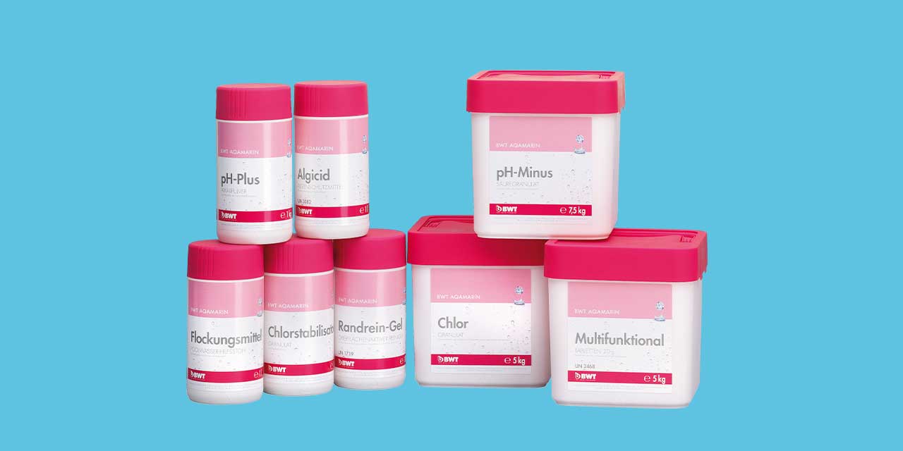 Fast levering av kjemikalier til basseng