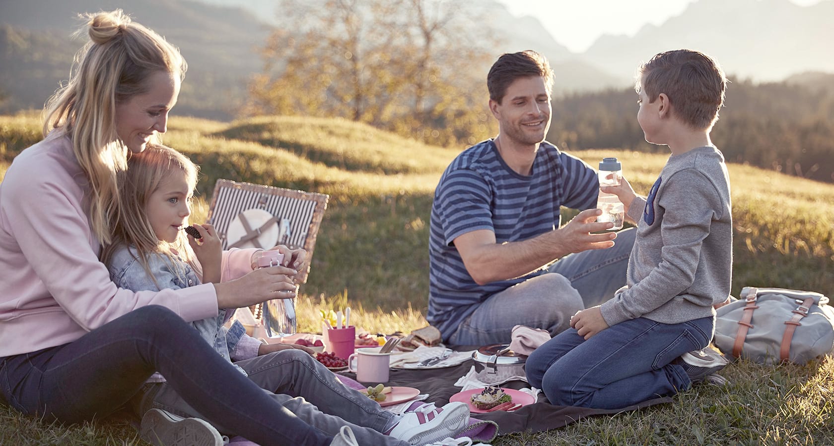 Familie-Picknick