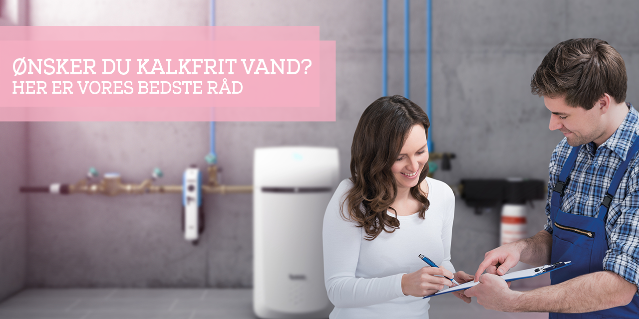 Mand og kvinde ved blødgøringsanlæg Blødgøringsanlæg