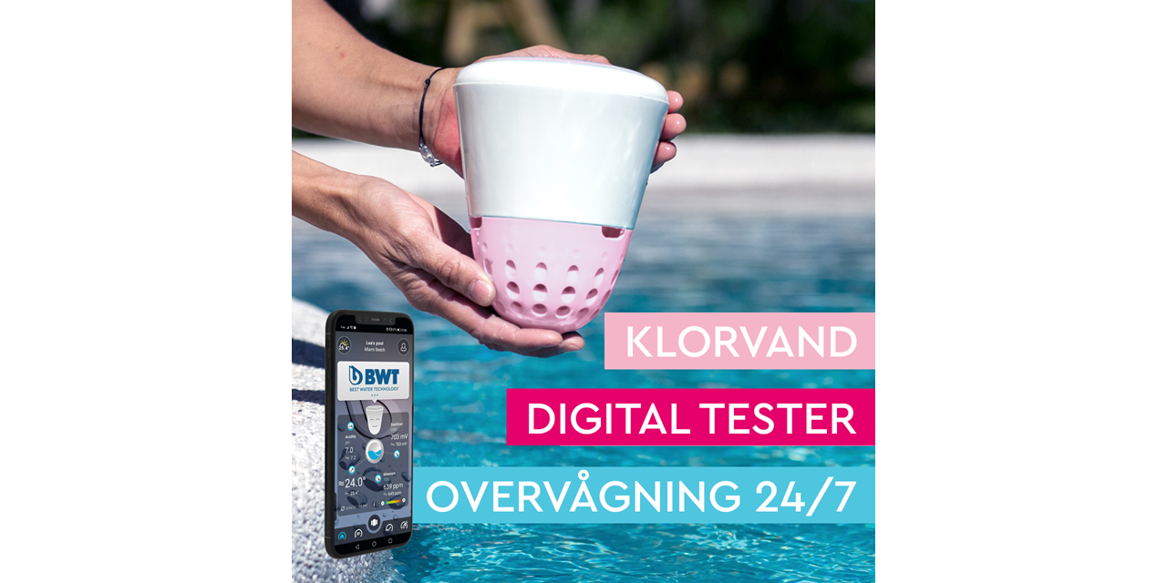 Digital Pooltester til klor