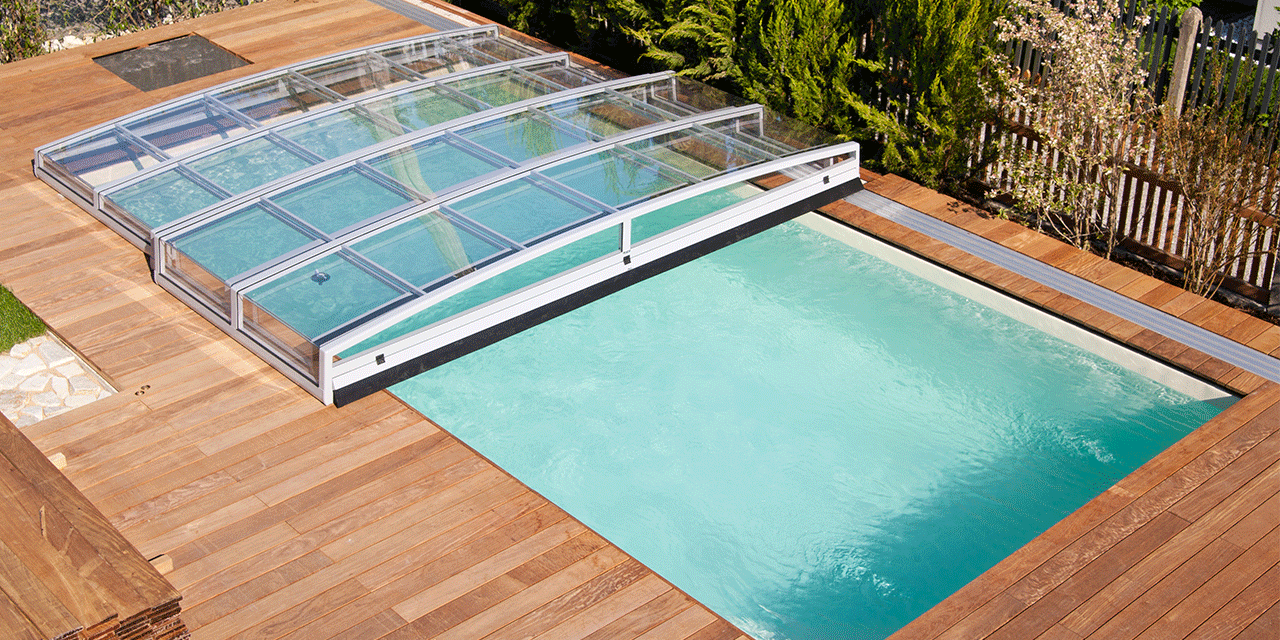 Pooloverdækning i glas fra BWT