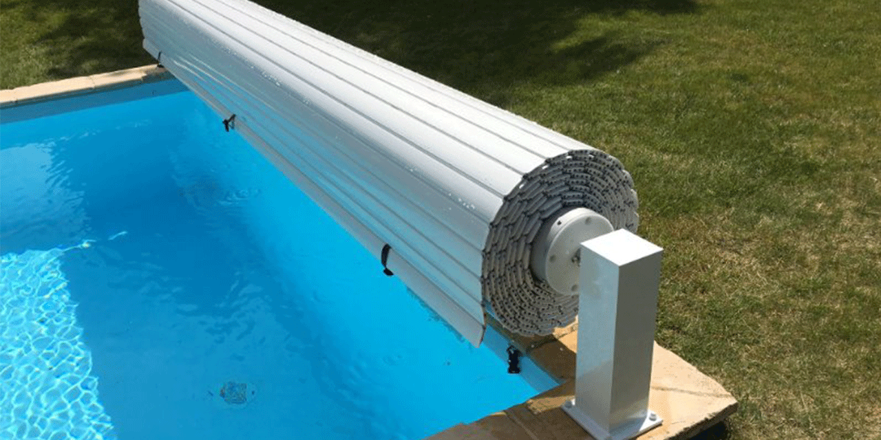 Lamelcover til pool over vand fra BWT