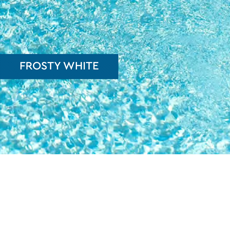 Frosty white pool farve fra BWT square