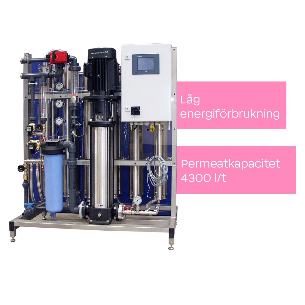 BWT Permaq Pro 2520 permeatkapacitet 4300 l/t